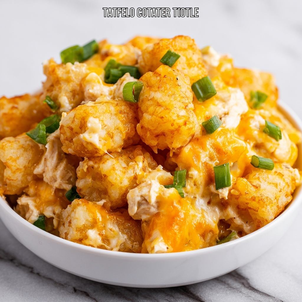 Buffalo Chicken Tater Tot Casserole Recipe - Recipe Image