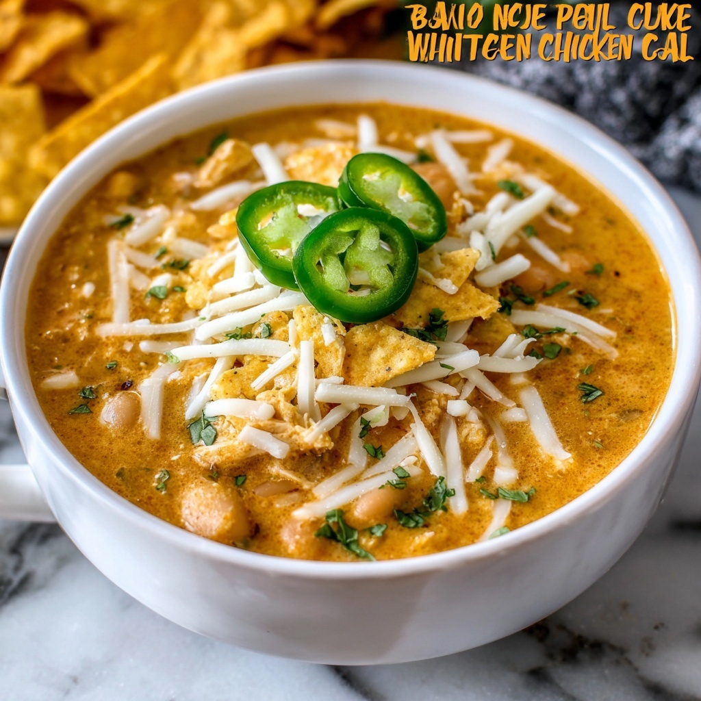 Slow Cooker White Bean Chicken Chili Recipe - Recipe Image
