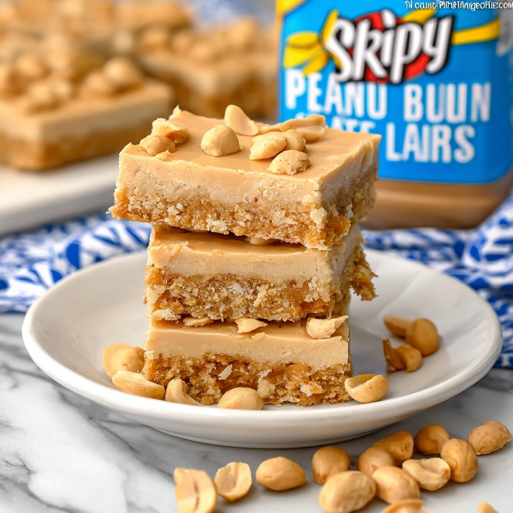 Lunch Lady Peanut Butter Bars Recipe - Recipe Image