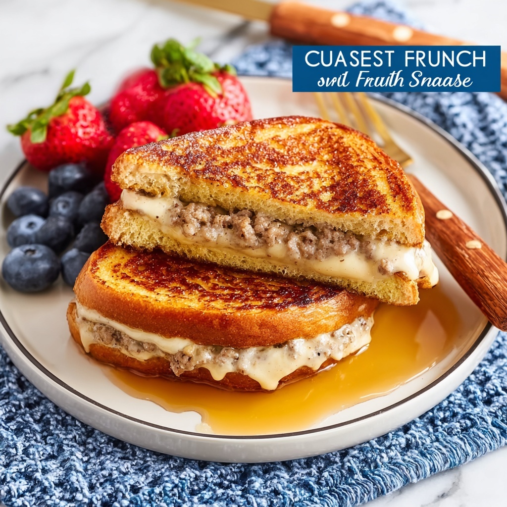 Sausage & Cream Cheese Stuffed French Toast Recipe - Recipe Image