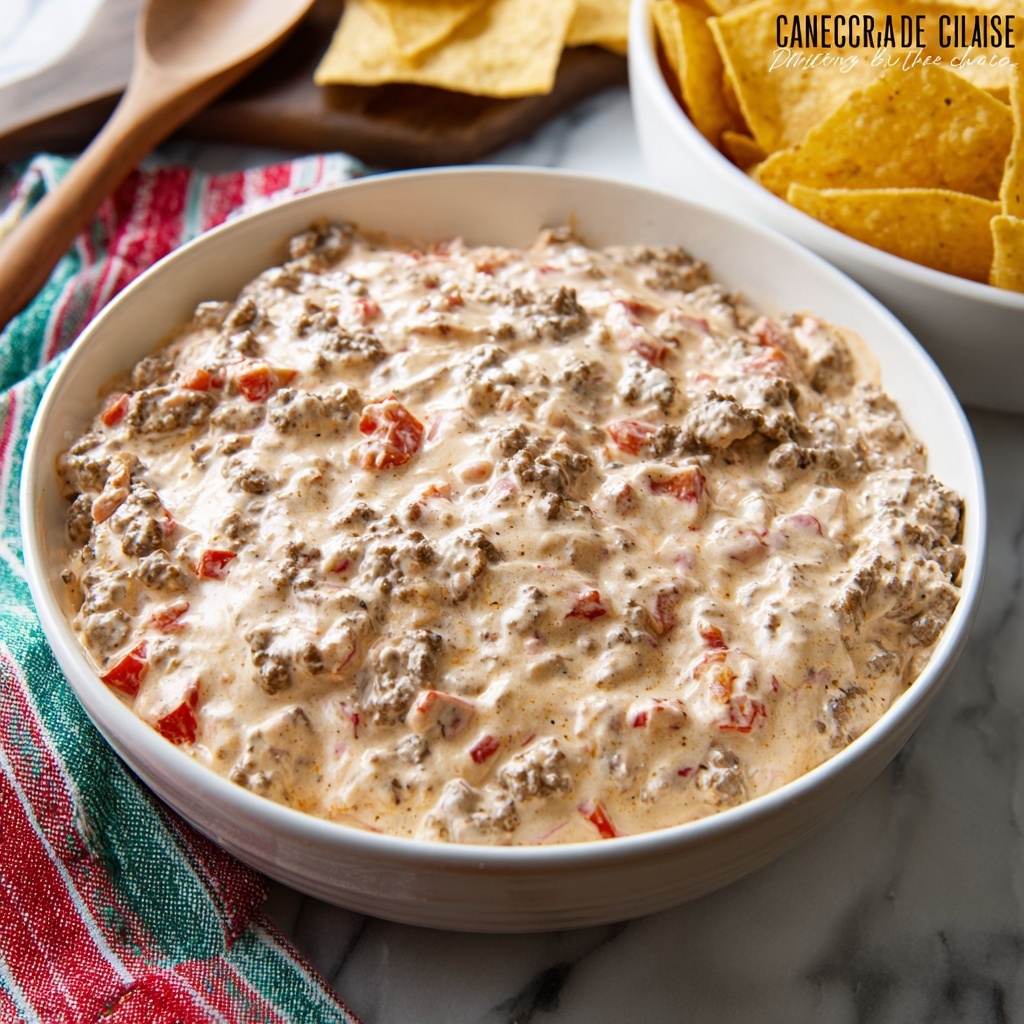3-Ingredient Cream Cheese Sausage Dip Recipe - Recipe Image