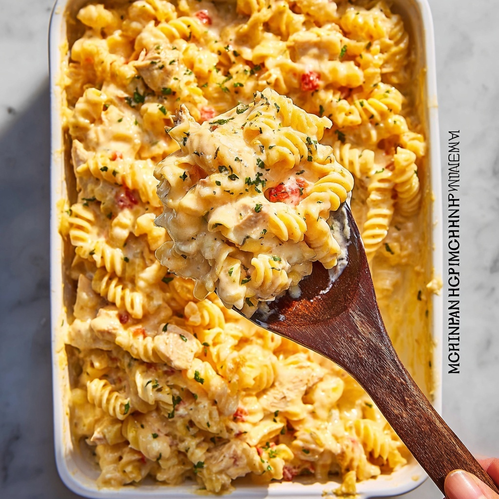 Overnight King Ranch Chicken Mac & Cheese Recipe - Recipe Image
