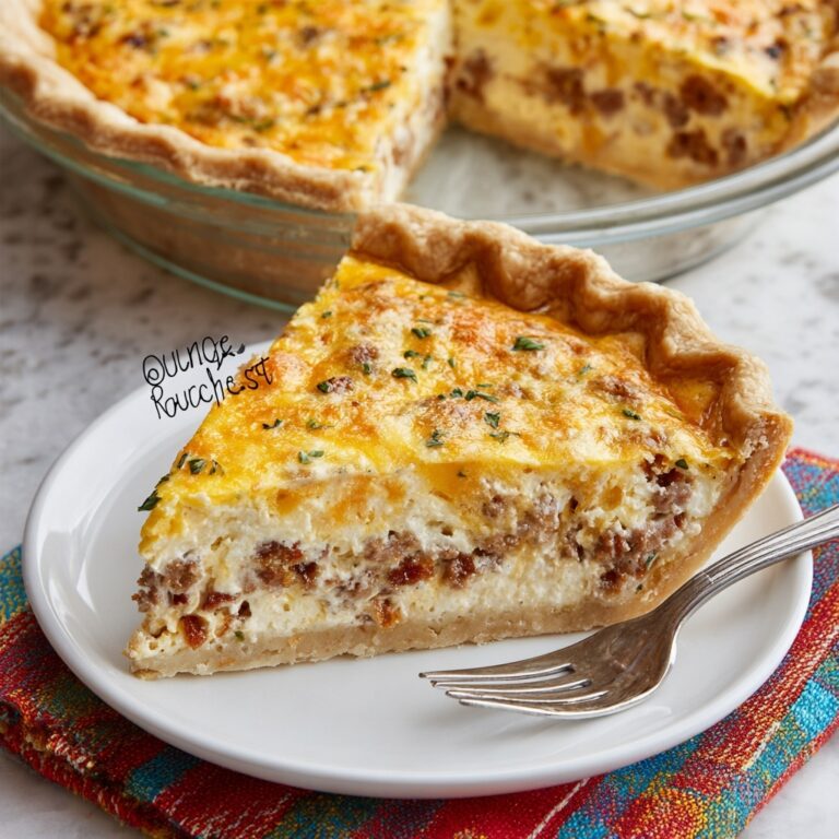 Sausage and Ranch Quiche Recipe