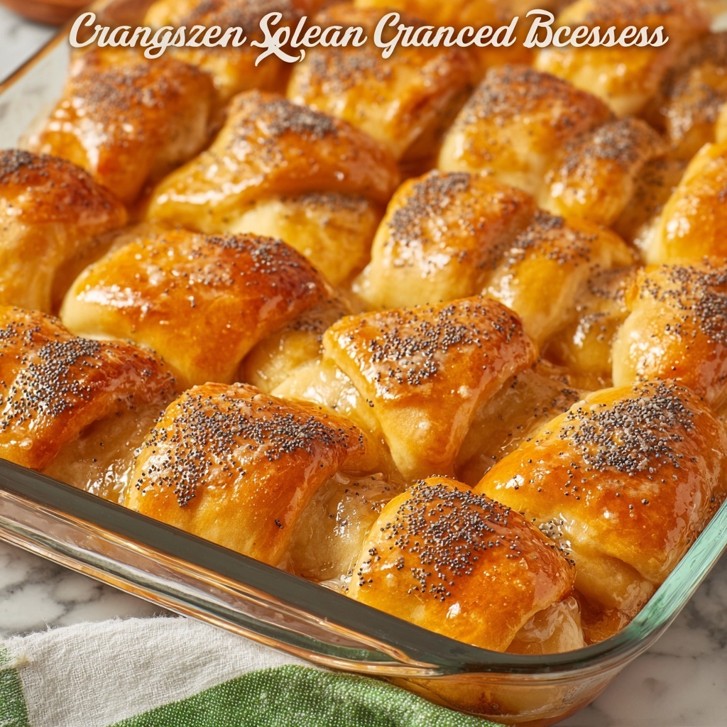 Glazed Sausage & Cream Cheese Crescents Recipe - Recipe Image