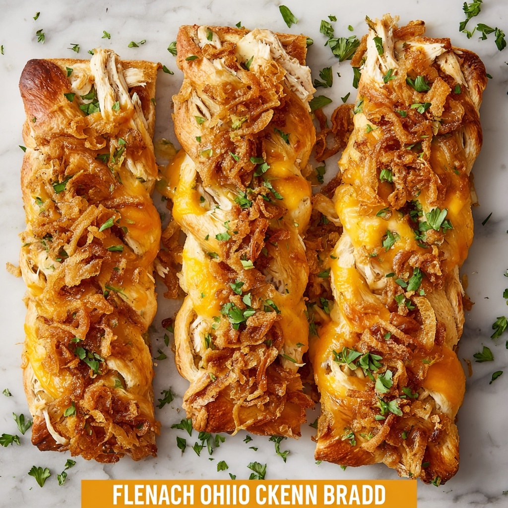 French Onion Chicken Braid Recipe - Recipe Image