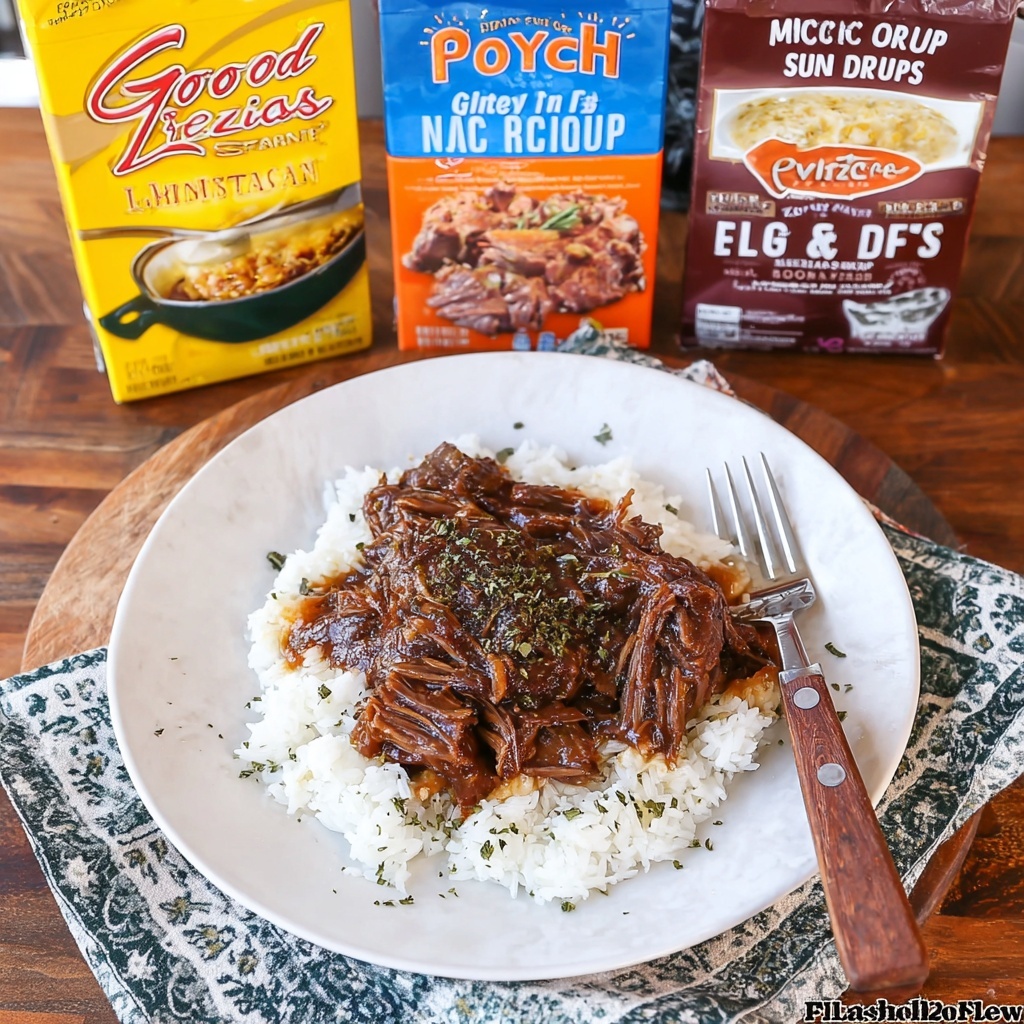 Slow Cooker Three Envelope Pot Roast Recipe - Recipe Image