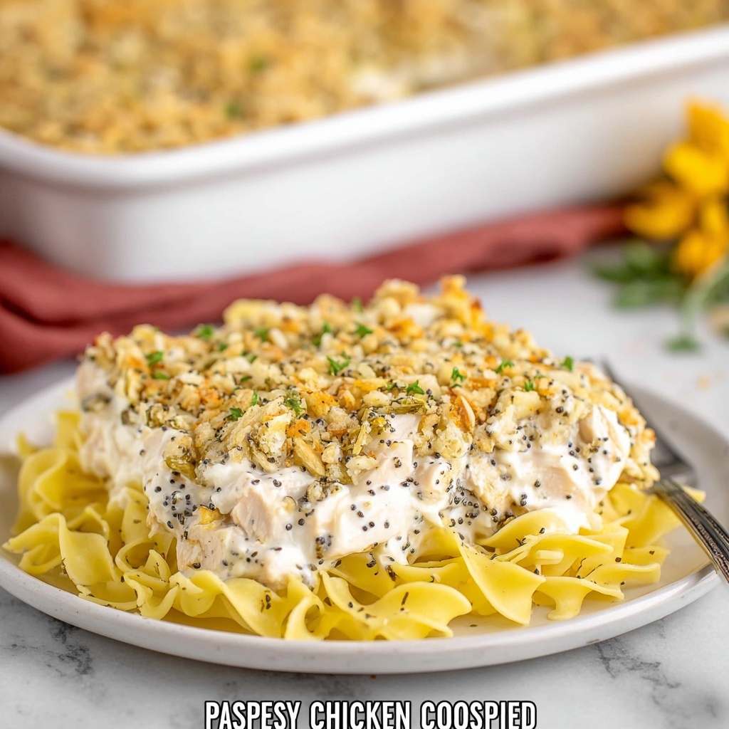 Creamy Poppy Seed Chicken Casserole Recipe - Recipe Image