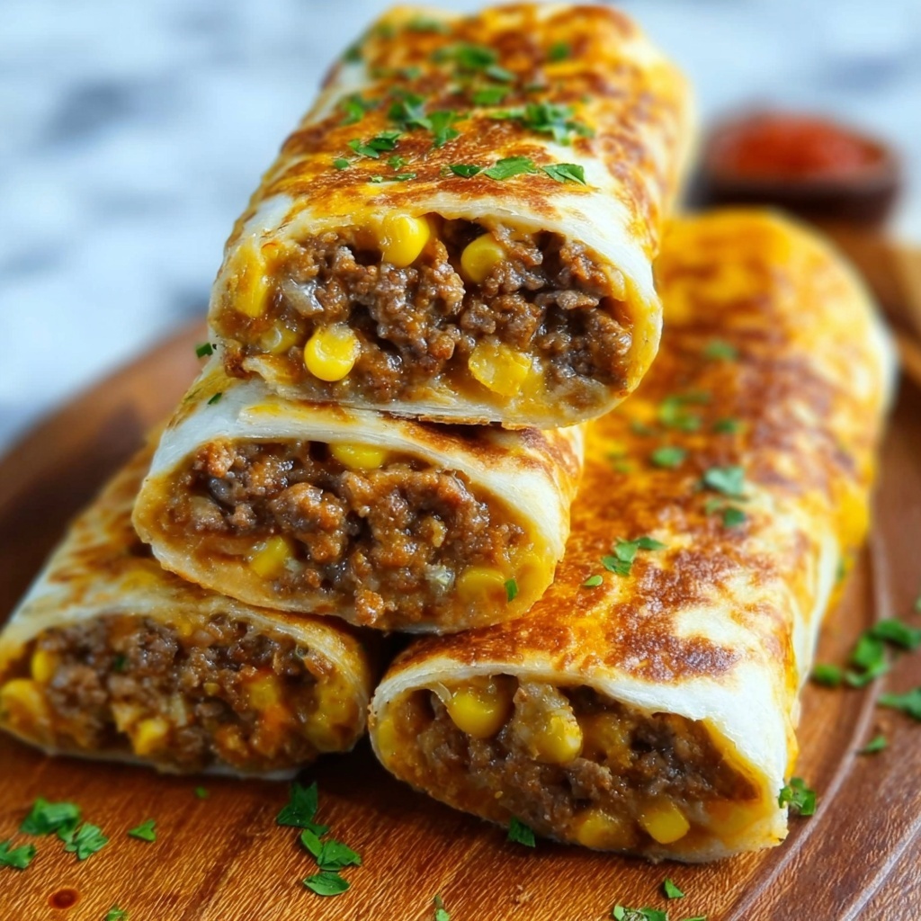 Crispy Beef Chimichangas: The Ultimate Recipe for a Delicious Mexican Delight Recipe - Recipe Image