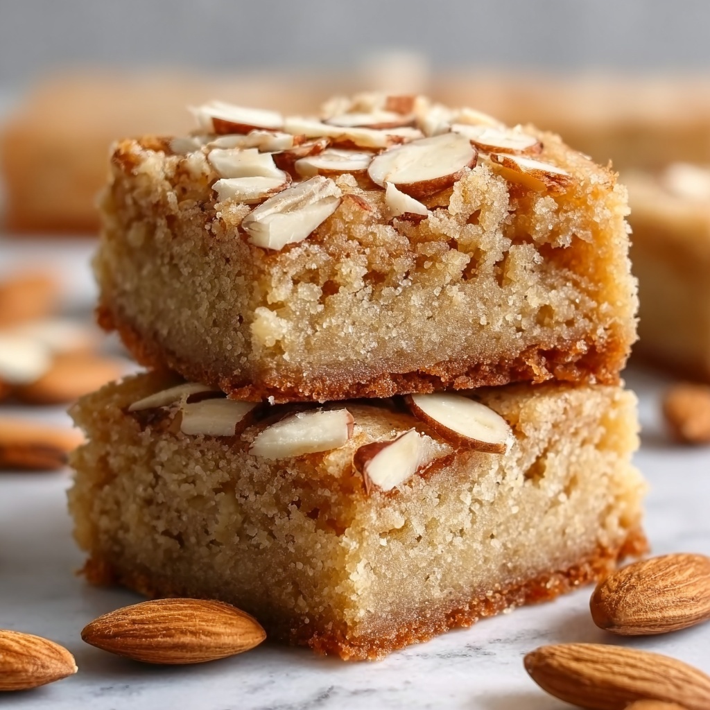 Vegan Almond Croissant Cookie Bars Recipe - Recipe Image