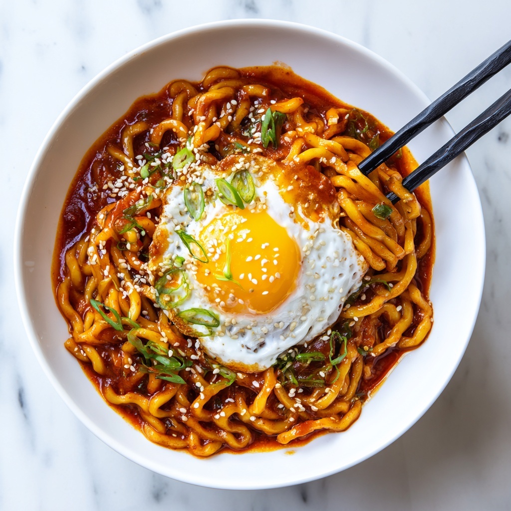 Kimchi Udon with Scallions: An Incredible Ultimate Recipe - Recipe Image