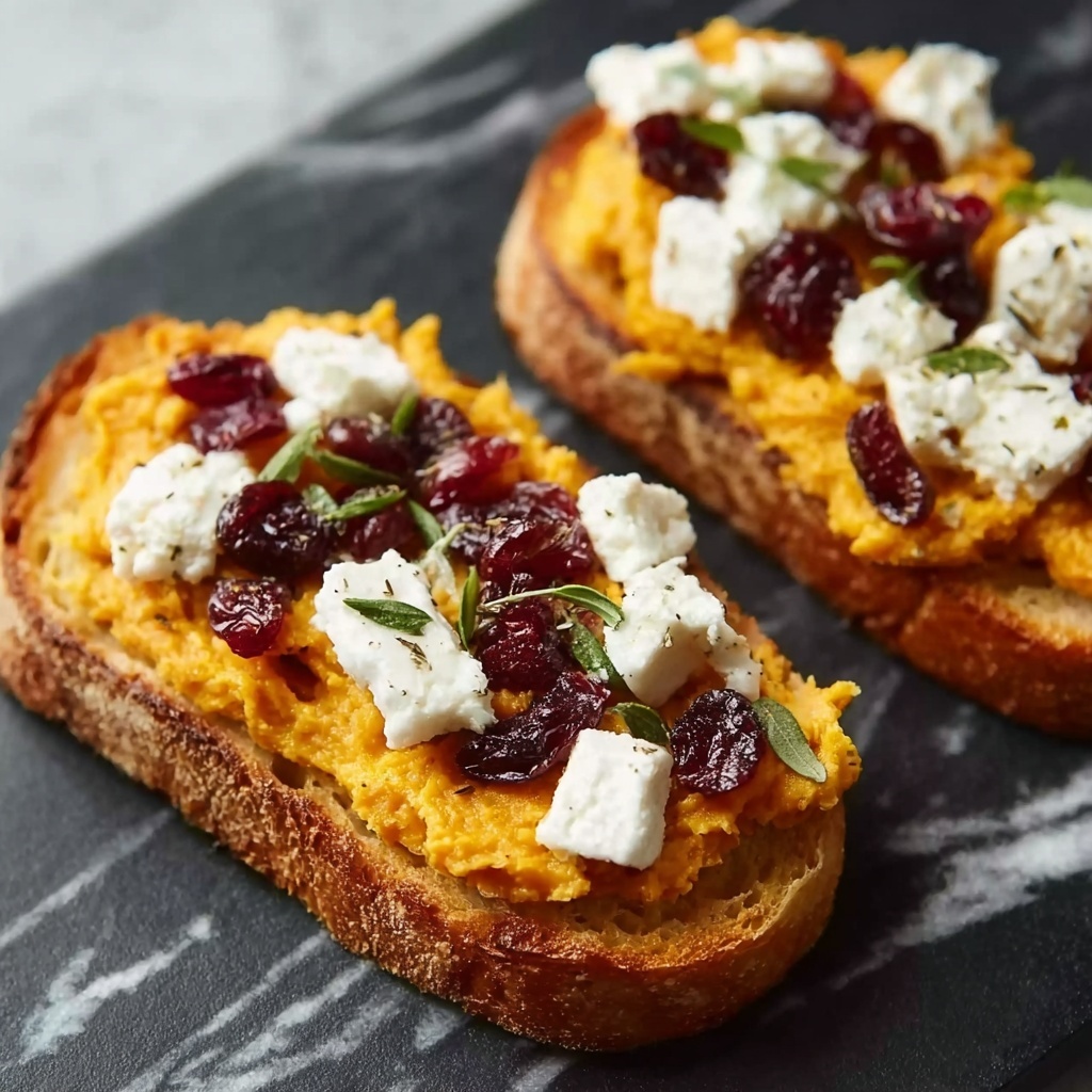 Butternut Squash, Cranberry, and Goat Cheese Crostini Recipe - Recipe Image