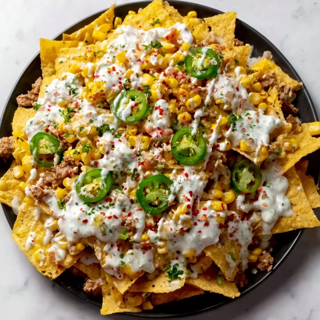 Street Corn Nachos: The Ultimate Cilantro-Lime Cheese Delight Recipe - Recipe Image