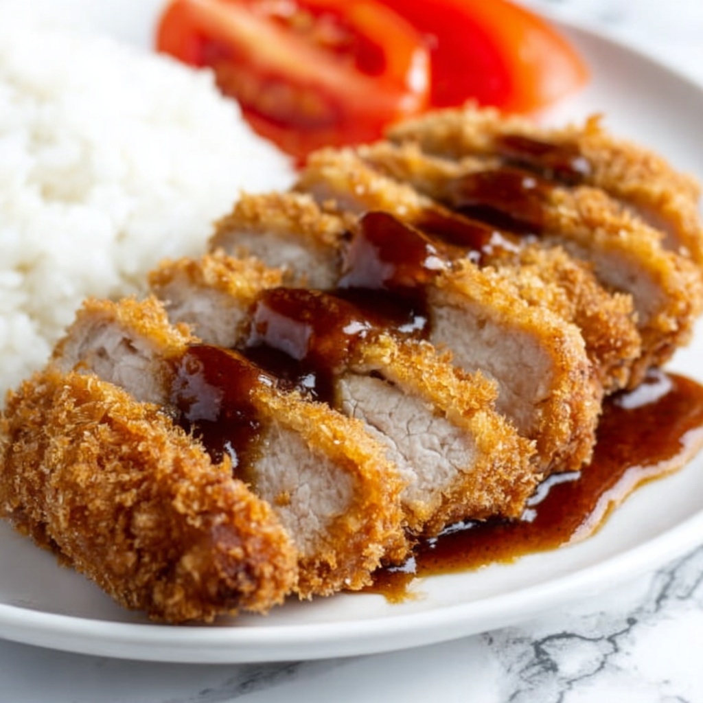 Crispy Chicken Katsu with Homemade Tonkatsu Sauce Recipe - Recipe Image