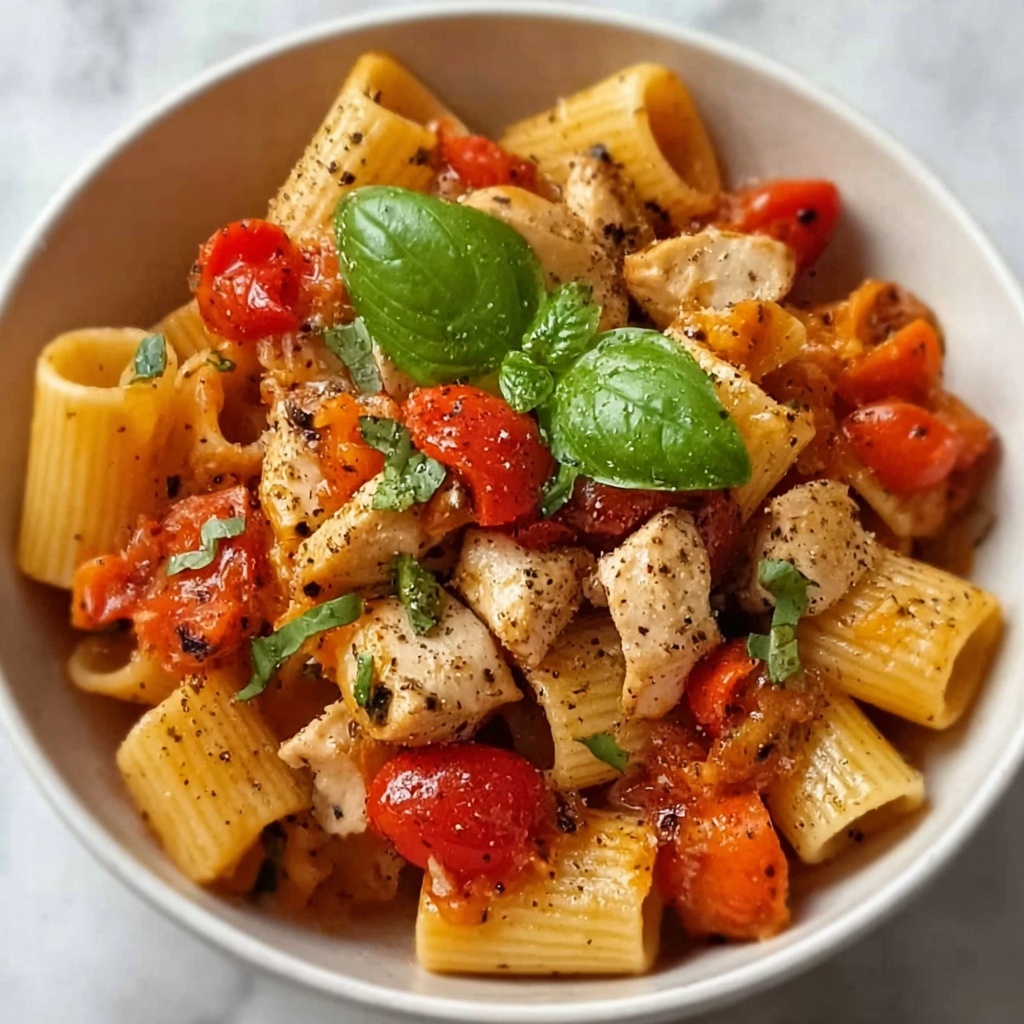 Bruschetta Chicken Pasta Recipe - Recipe Image