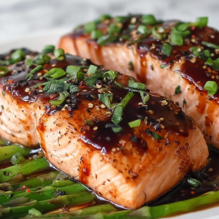 Balsamic Glazed Salmon with Asparagus Recipe