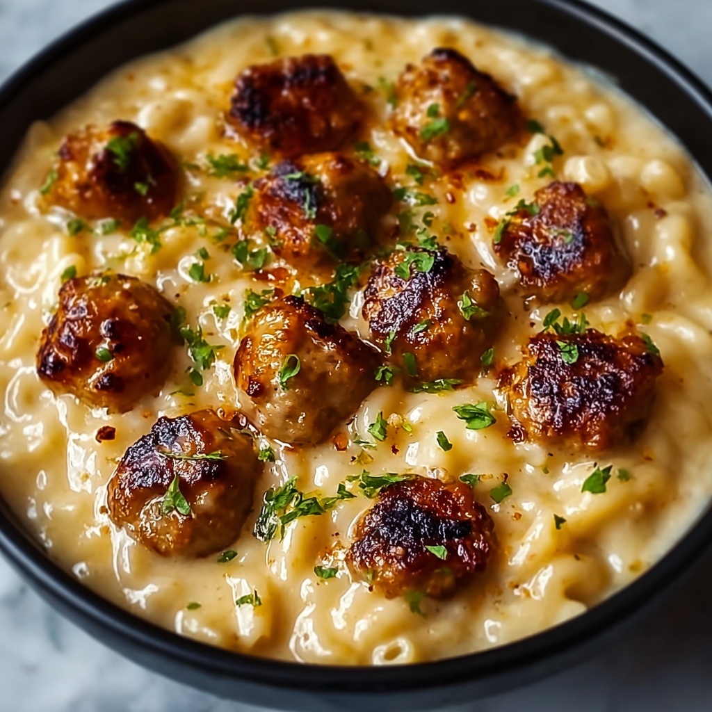 Garlic Butter Chicken Bites with Creamy Pasta Recipe - Recipe Image