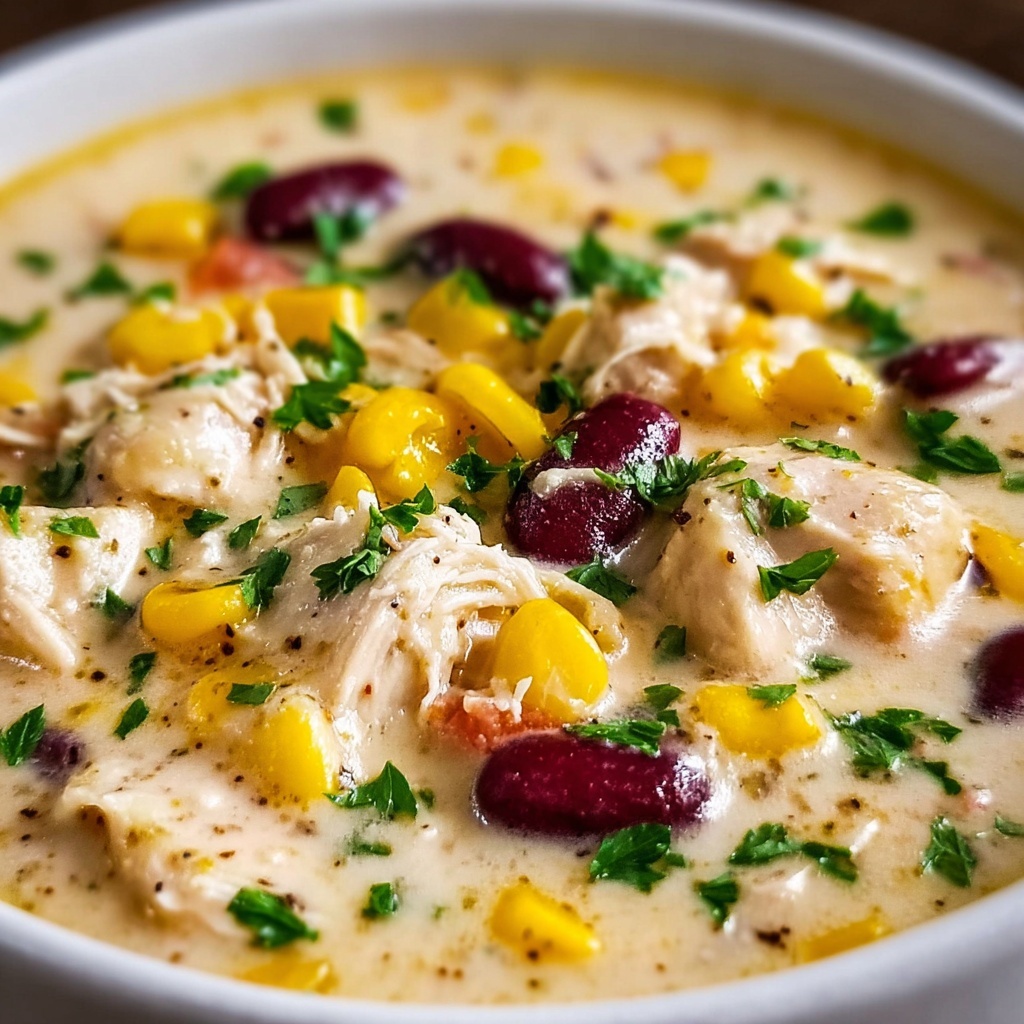 Crockpot Cream Cheese Chicken Chili Recipe - Recipe Image