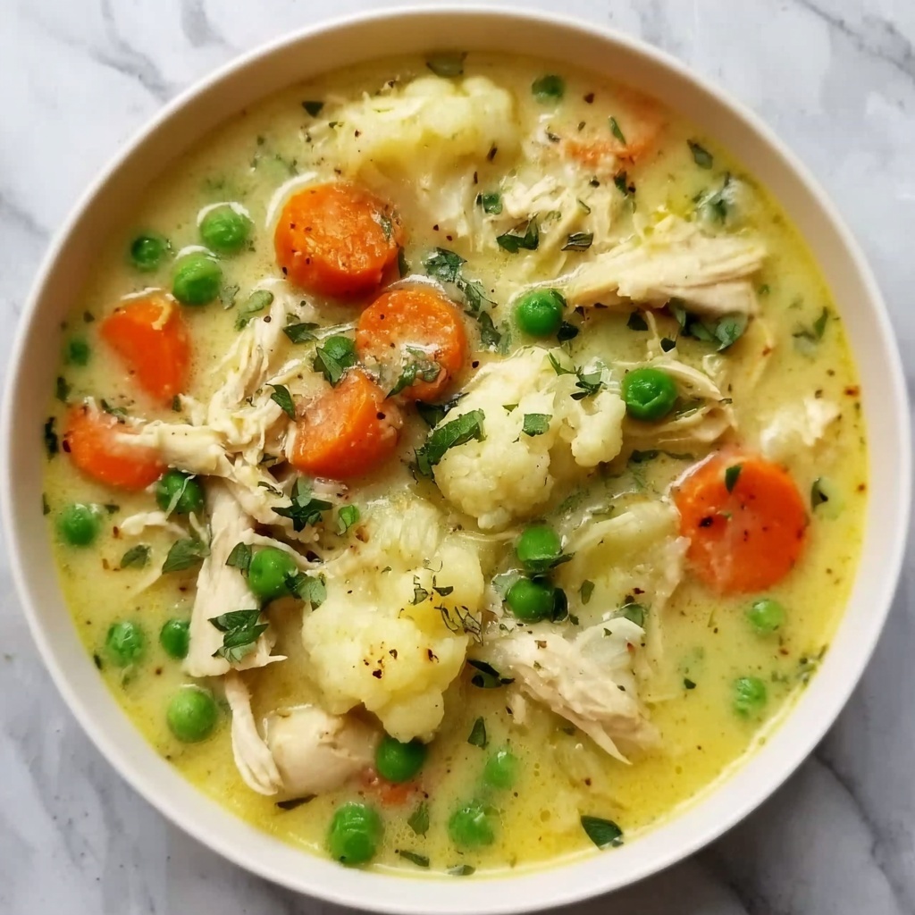 Healthy Chicken Pot Pie Soup Recipe - Recipe Image