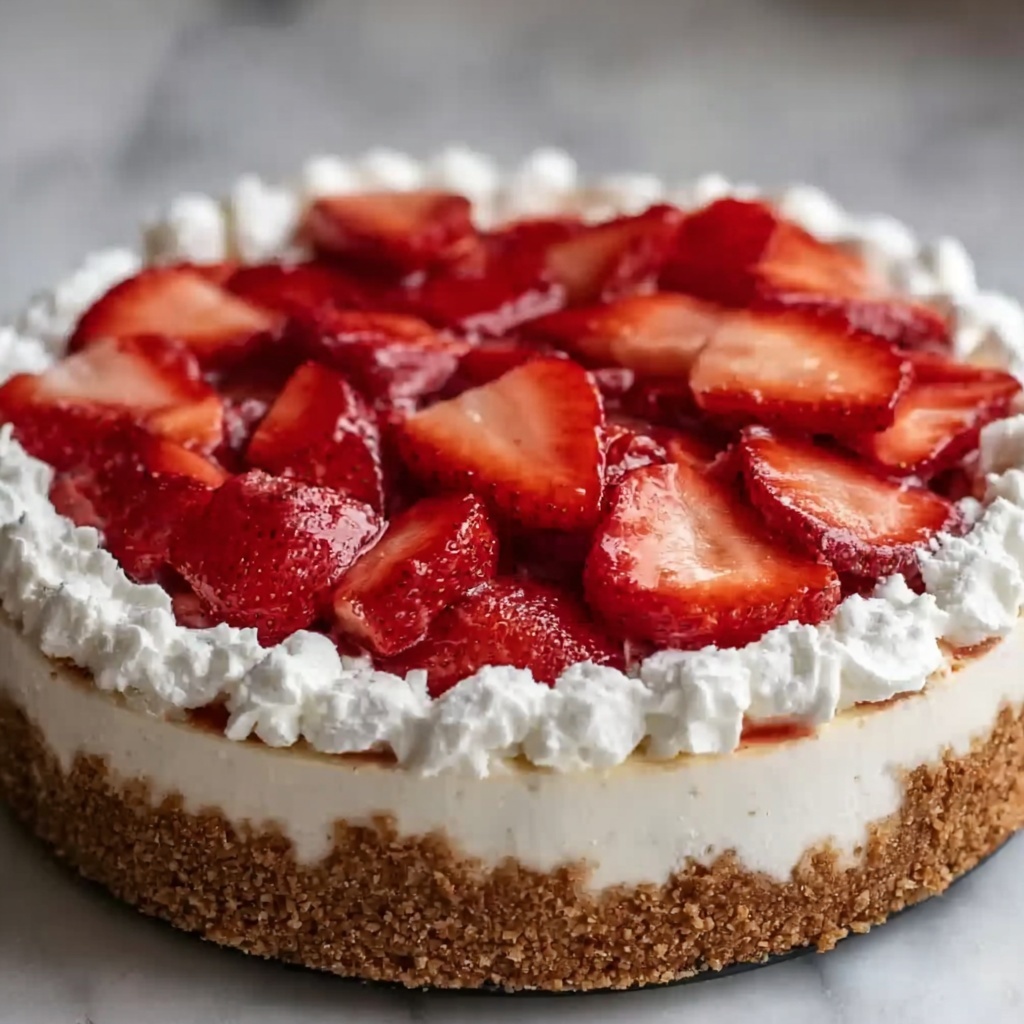 Strawberry Crunch Cheesecake Recipe - Recipe Image