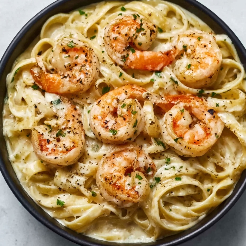 Creamy Garlic Shrimp Pasta Recipe - Recipe Image