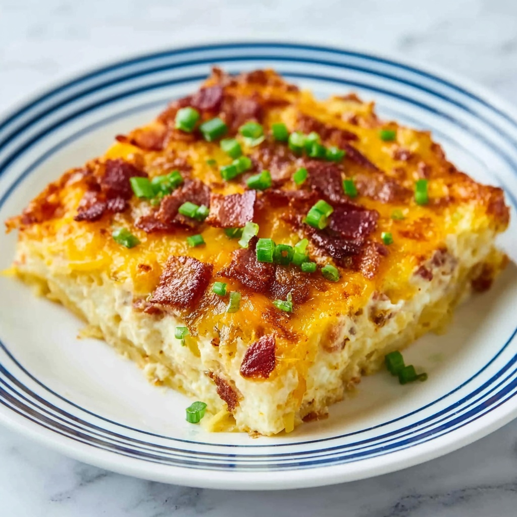Tater Tot Breakfast Casserole with Sausage, Bacon, and Cheddar Recipe - Recipe Image