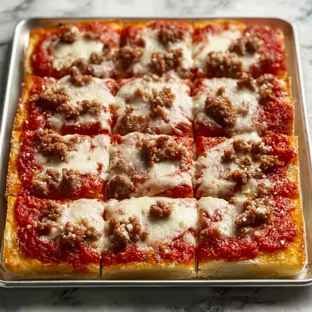 School Cafeteria-Style Pizza Recipe - Recipe Image