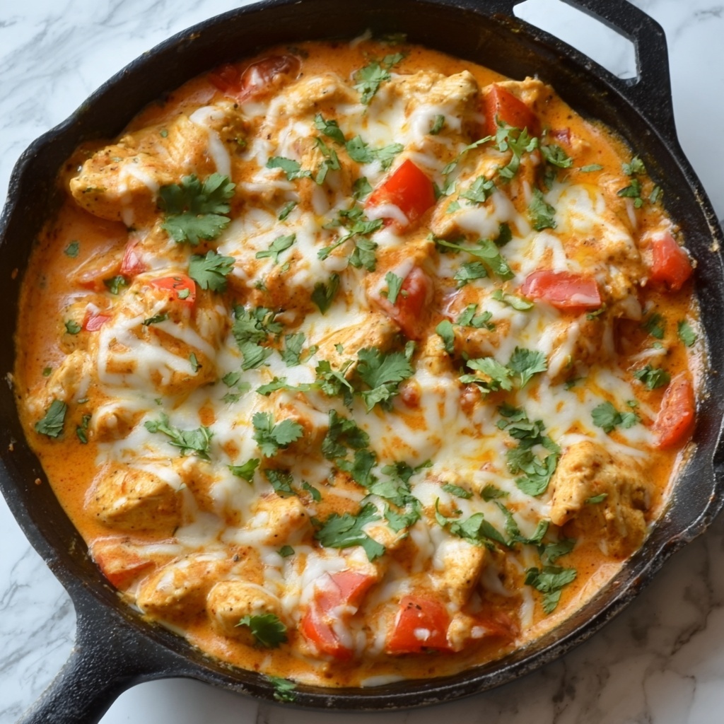 Skillet Chicken Con Queso Recipe - Recipe Image