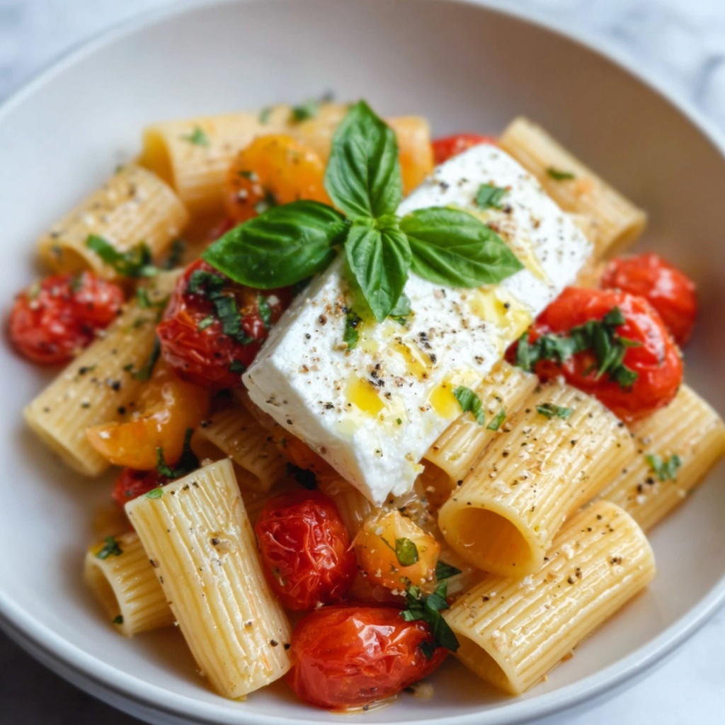 Rigatoni with Burrata and Burst Tomatoes Recipe - Recipe Image