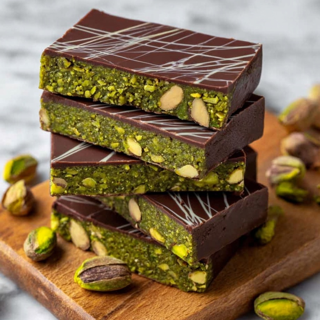 Dubai Chocolate Kataifi Bars with Pistachio Filling Recipe - Recipe Image