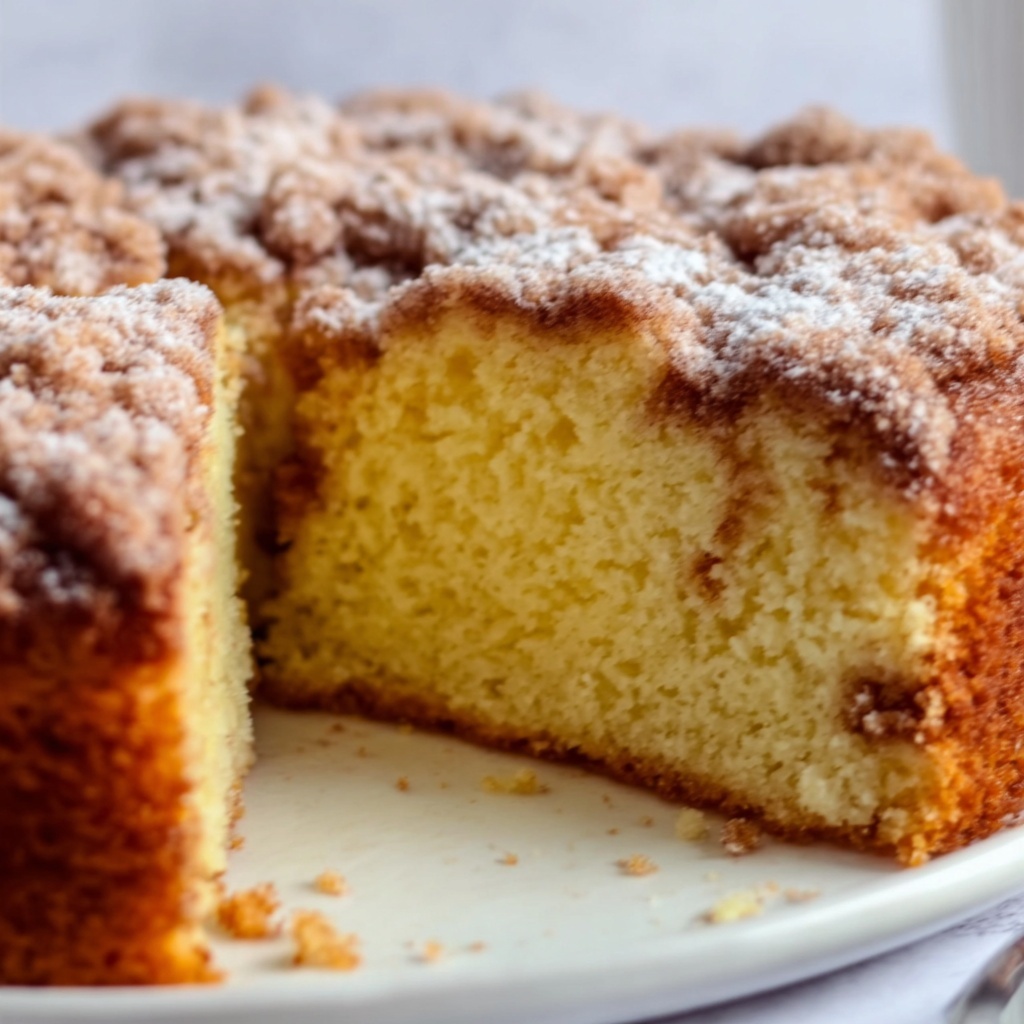 Cake Mix Coffee Cake with Cinnamon Streusel Recipe - Recipe Image