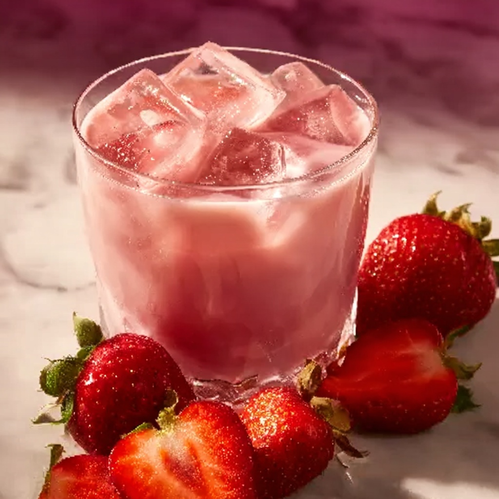 Strawberry Breeze – A Creamy and Refreshing Frozen Drink Recipe - Recipe Image