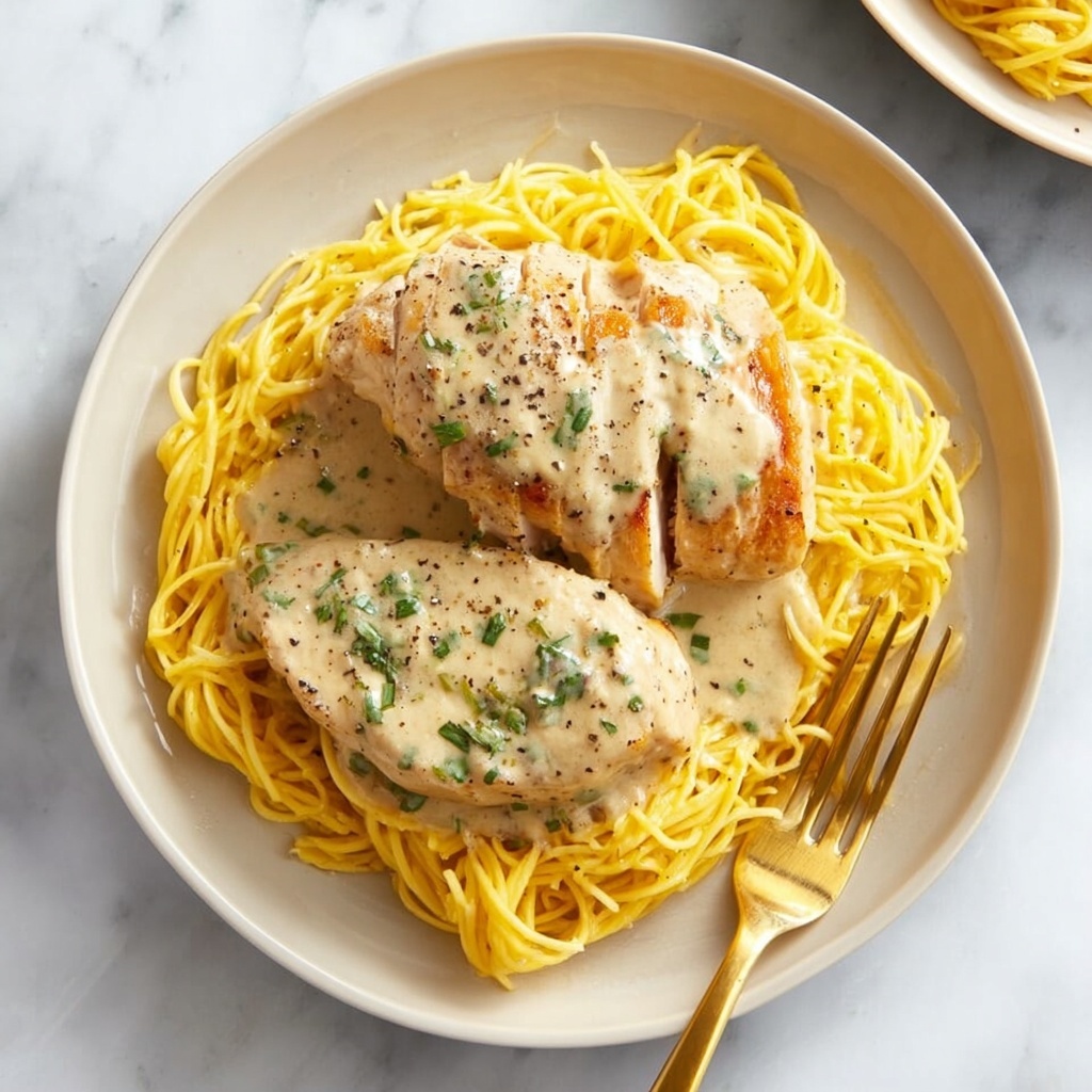 Crockpot Angel Chicken over Angel Hair Pasta Recipe - Recipe Image