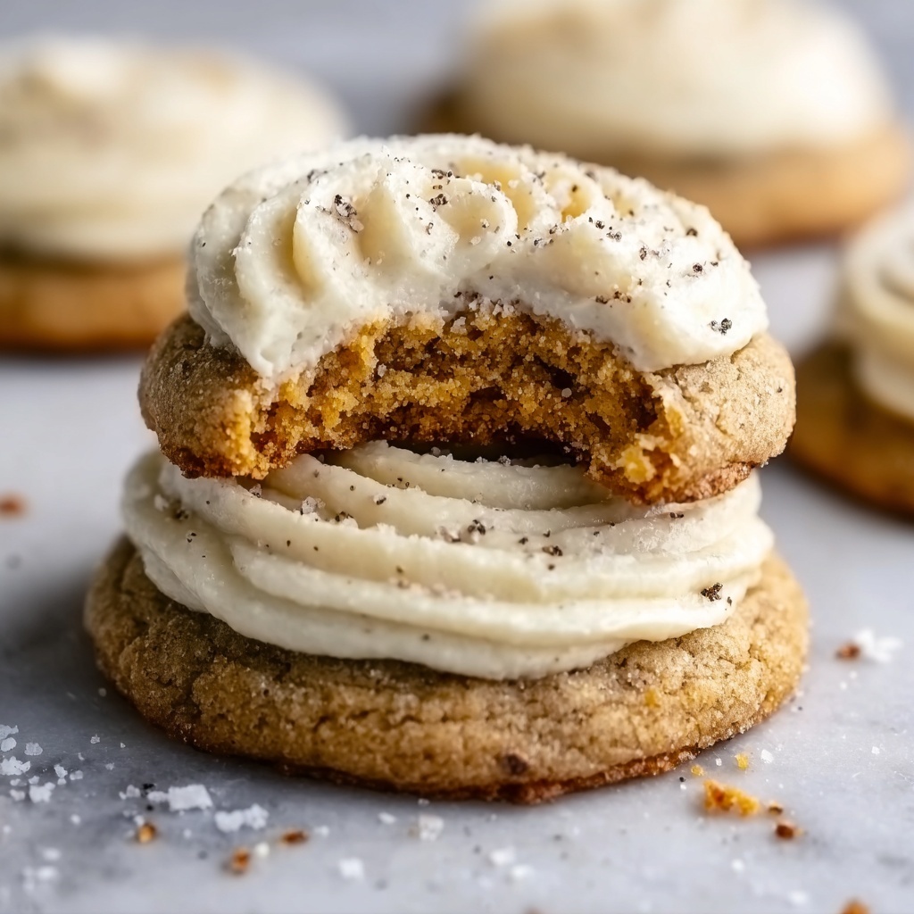 Healthy Soft Pumpkin Cookies with Salted Maple Frosting Recipe - Recipe Image