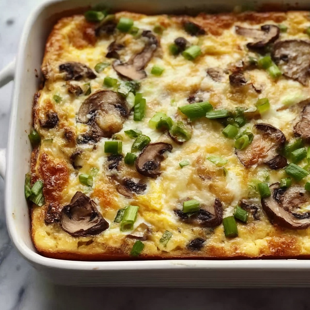 Overnight Asparagus Mushroom Strata Recipe - Recipe Image
