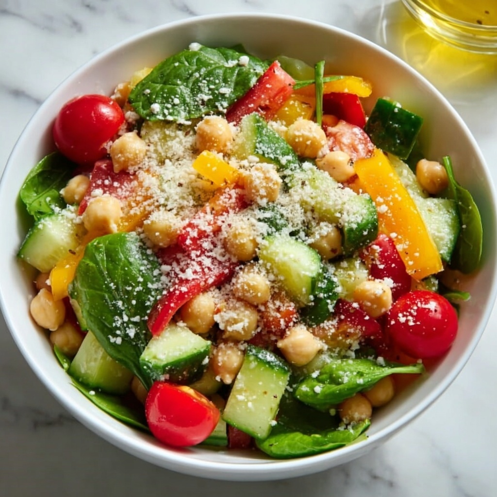 Colorful Summer Chickpea Salad Recipe - Recipe Image