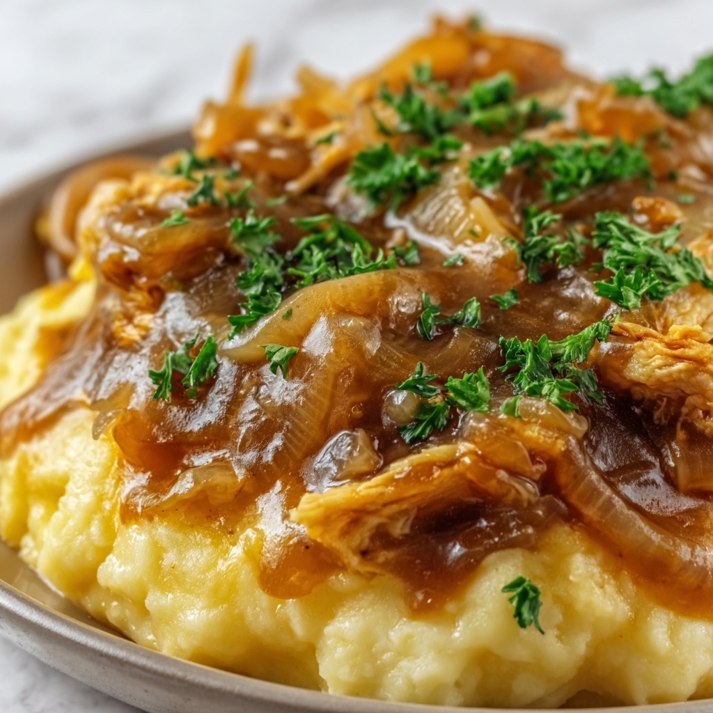 French Onion Skillet Sauce for Proteins, Vegetables, and Rice Recipe - Recipe Image