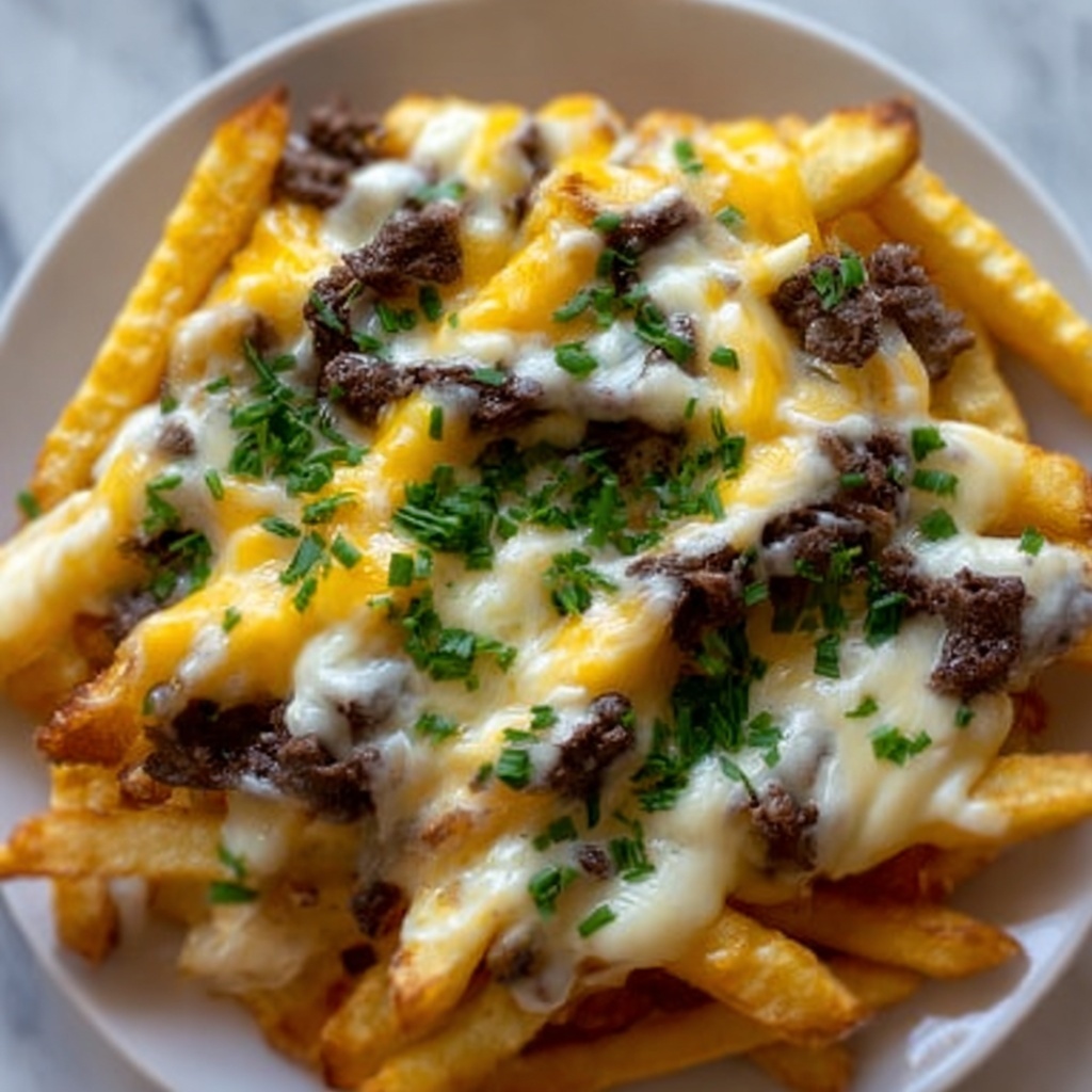 Cheesy Steak Fries Recipe - Recipe Image