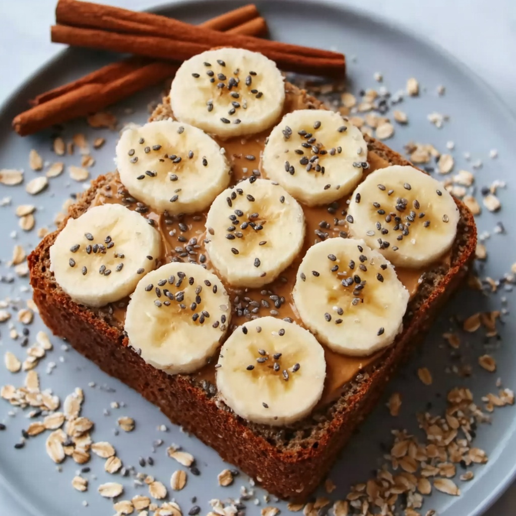 Protein Banana Bread with Sliced Bananas Recipe - Recipe Image