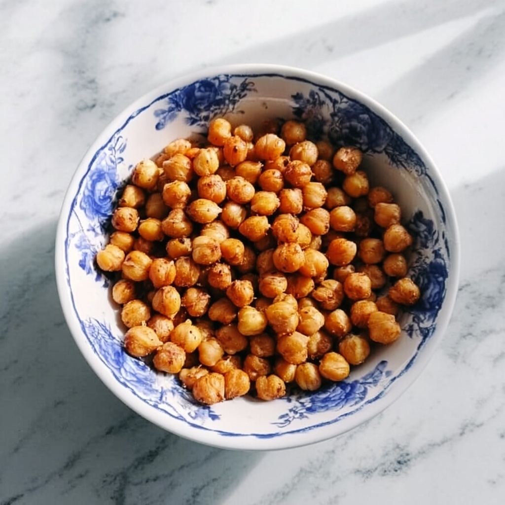 Crispy Curry Roasted Chickpeas for Delicious Healthy Snacks Recipe - Recipe Image