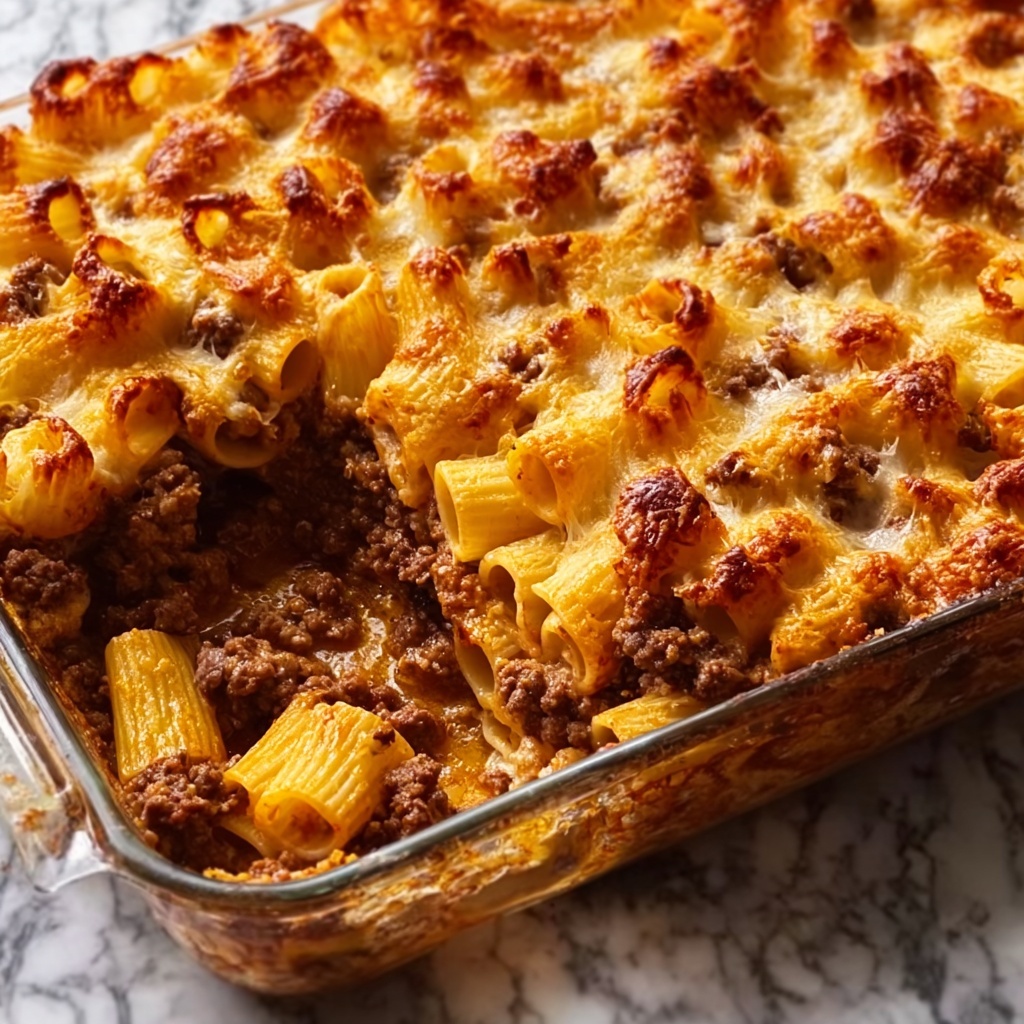 Meatloaf and Cheddar Shells Casserole Recipe - Recipe Image