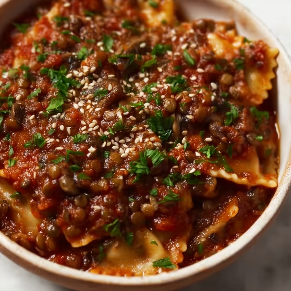Lentil and Mushroom Bolognese Recipe - Recipe Image