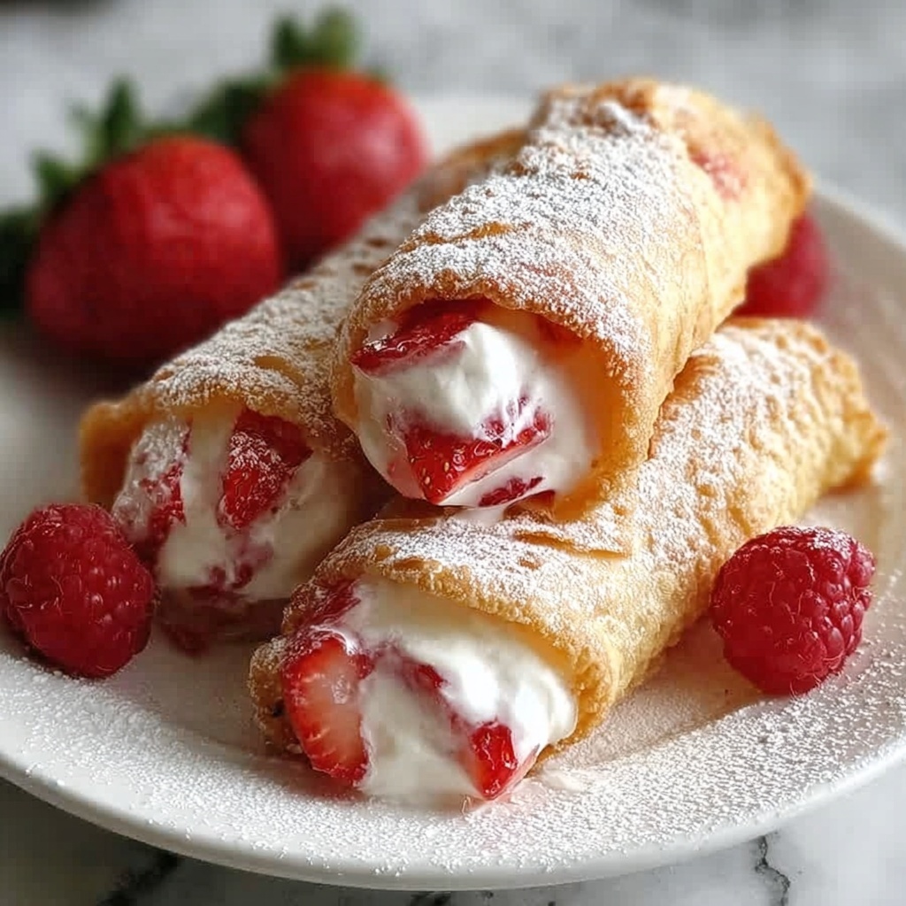 Strawberry Cheesecake Eggroll Bites Recipe - Recipe Image