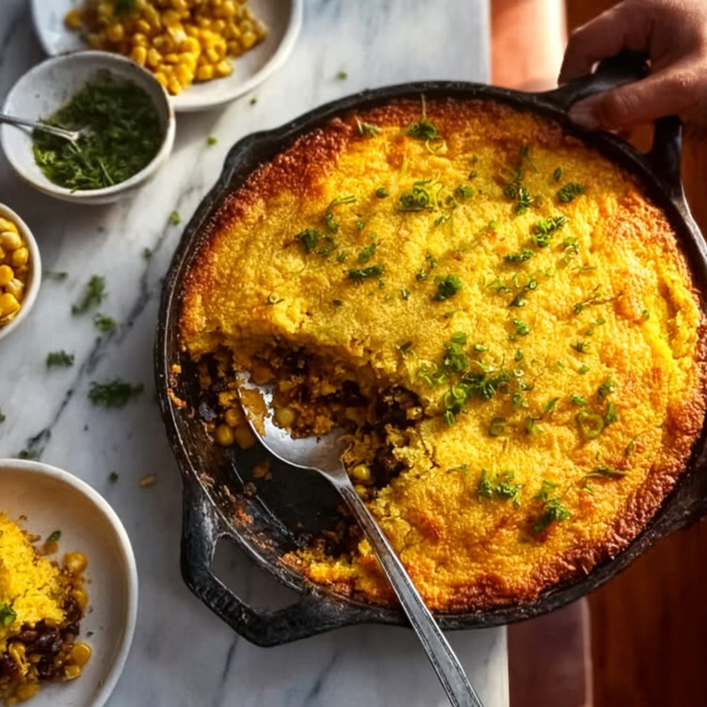 Cowboy Cornbread Casserole Recipe - Recipe Image