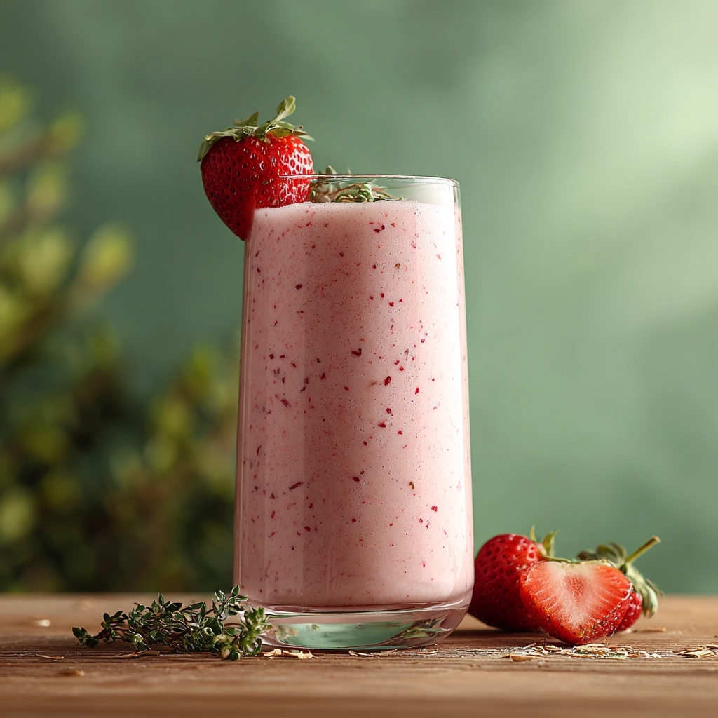 Fat Burning Strawberry Smoothie Recipe - Recipe Image