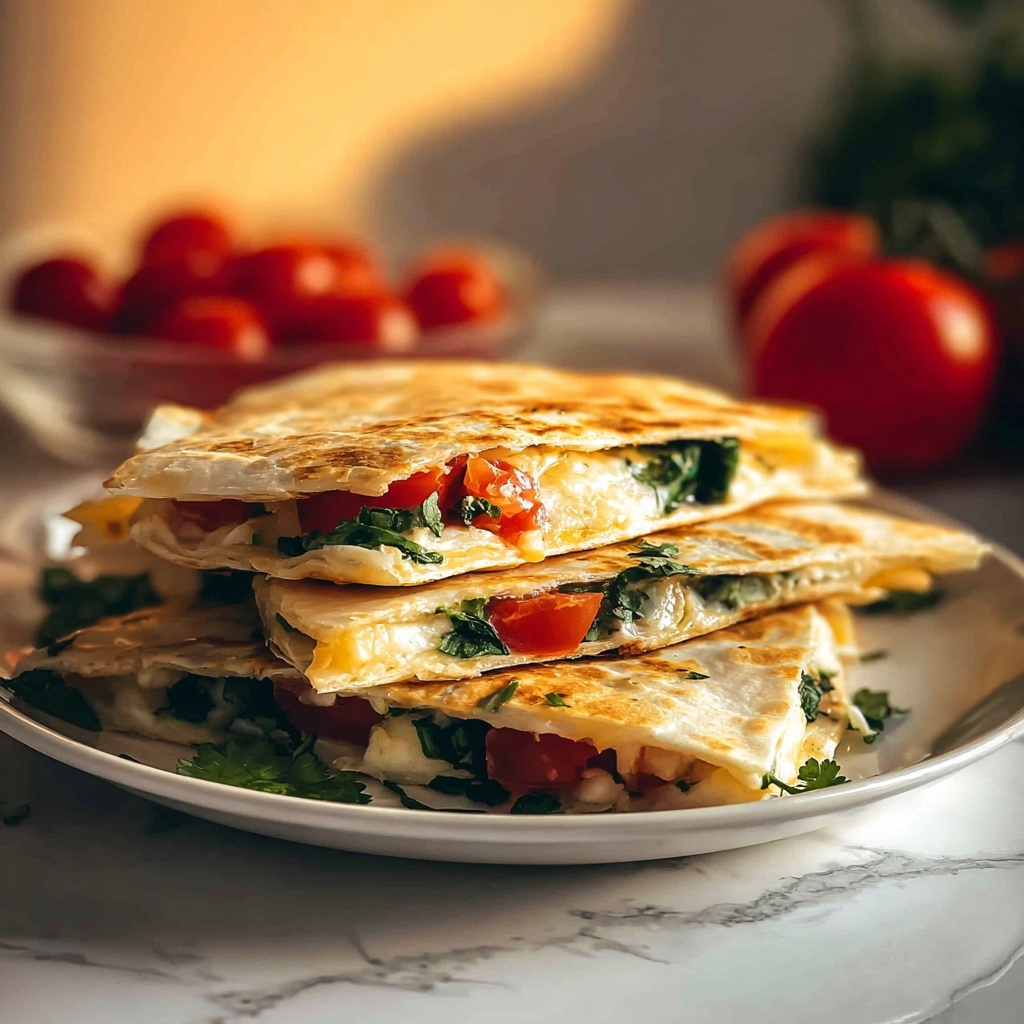 Spinach Feta Quesadillas: A Quick & Easy Recipe - Recipe Image