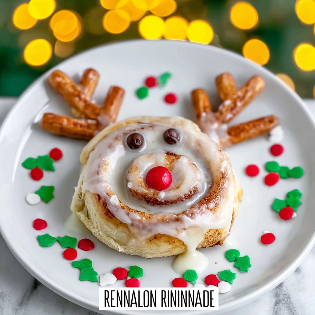 Reindeer Cinnamon Rolls Recipe - Recipe Image