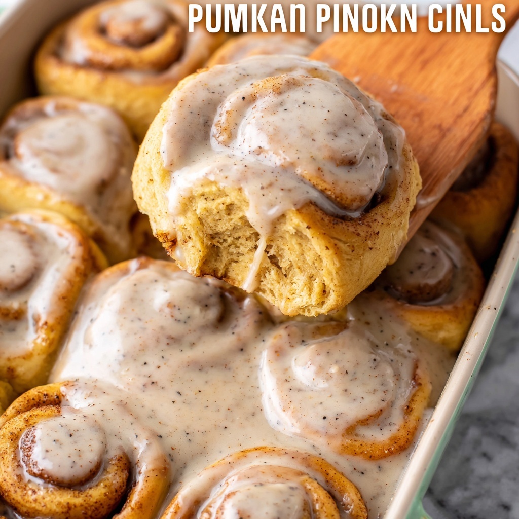 Pumpkin Spice Cream Cheese Cinnamon Rolls Recipe - Recipe Image