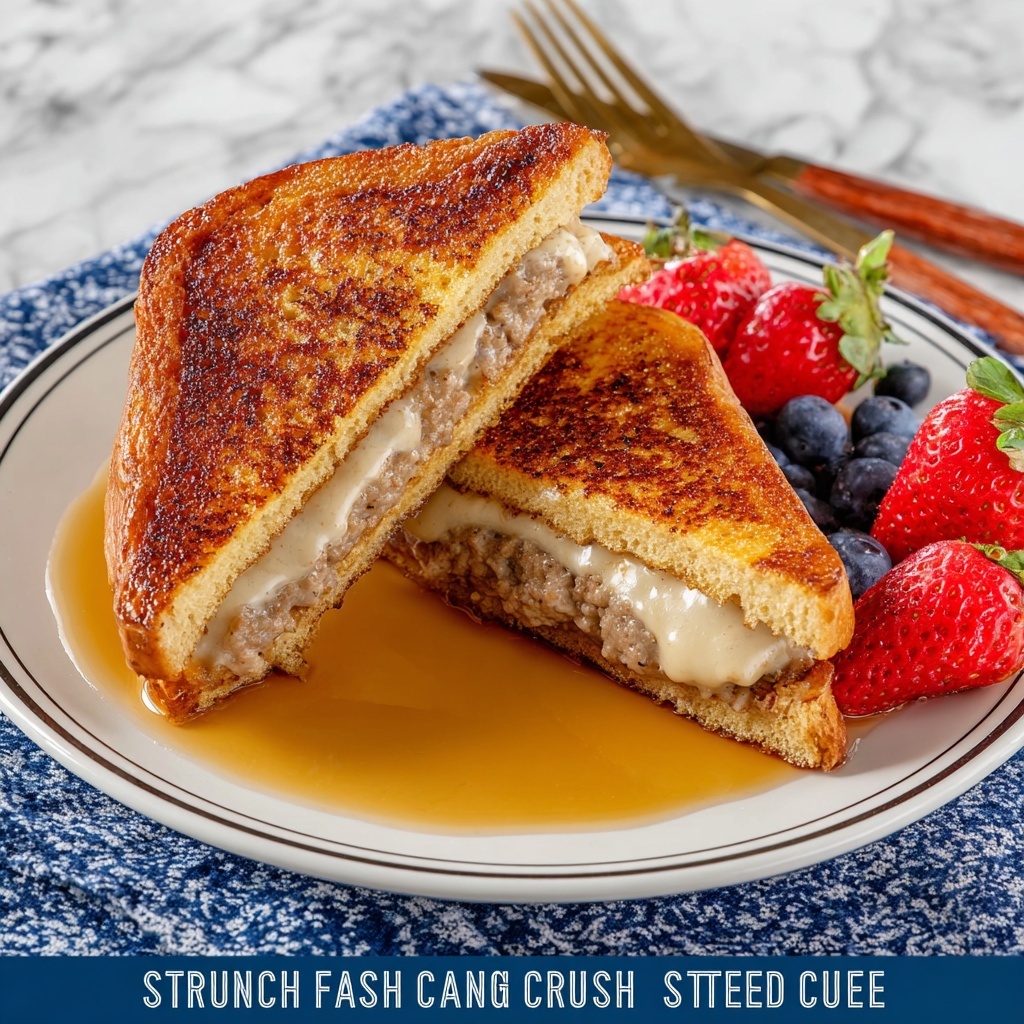 Sausage & Cream Cheese Stuffed French Toast Recipe - Recipe Image