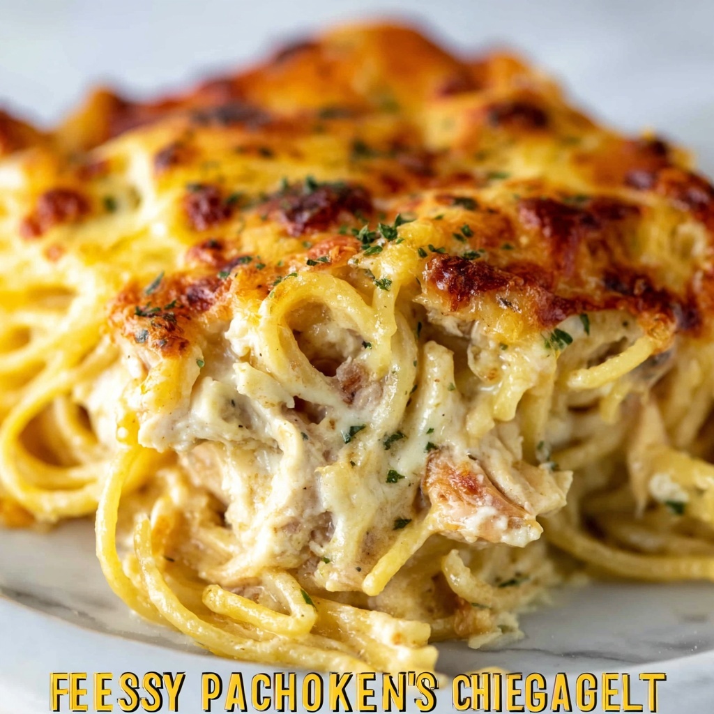 Cheesy Chicken Spaghetti Casserole Recipe - Recipe Image