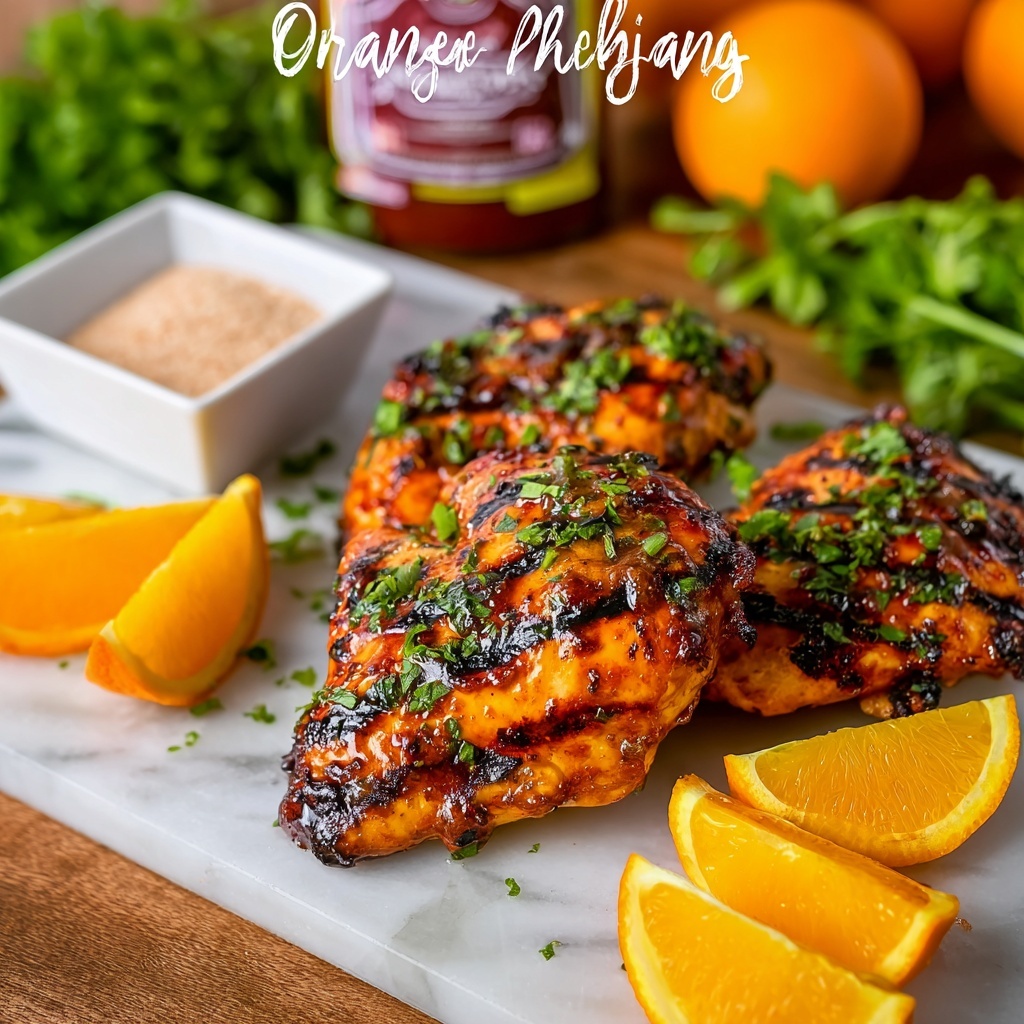 Grilled Orange BBQ Chicken Recipe - Recipe Image